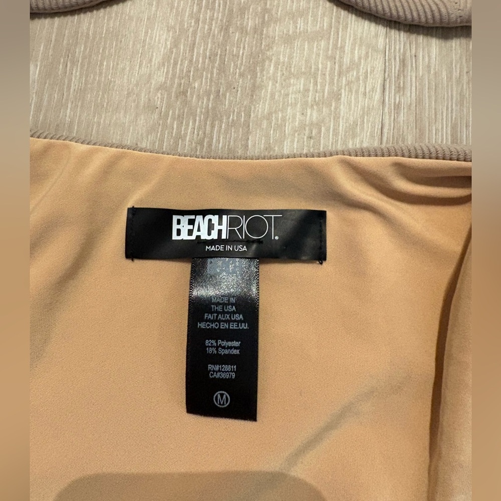 Beach Riot Ribbed Tan Bikini Bottom - Picture 4 of 6